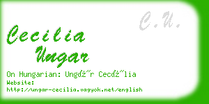 cecilia ungar business card